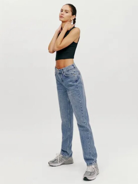 Reformation Denim - Reformation Jeans • Addison Low Rise Relaxed Jeans, Light Wash